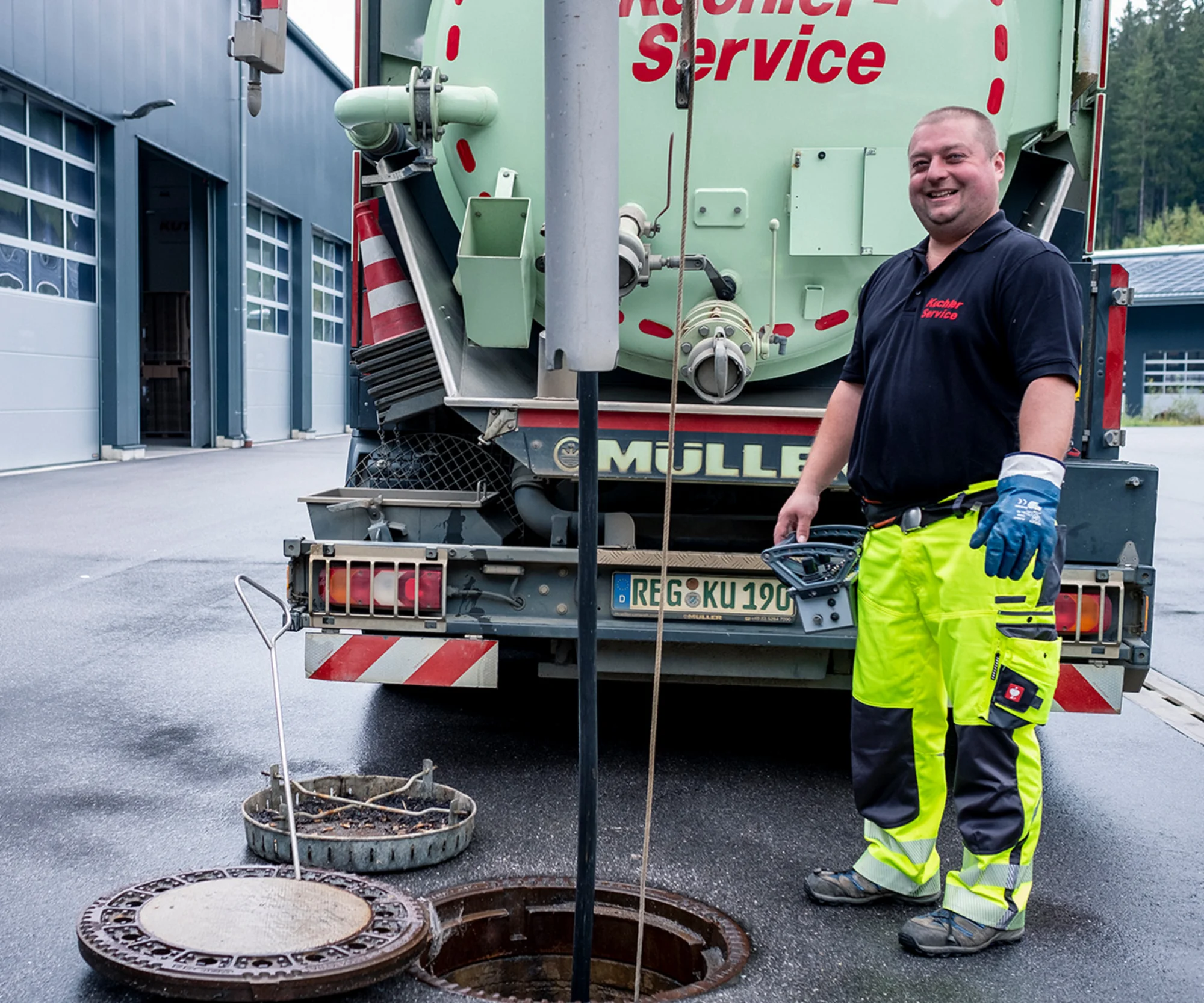 Kanalreinigung in Trausnitz mit moderner Technik